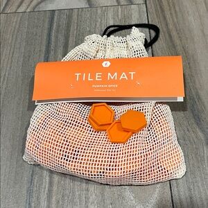 Letterfolk tile mat tiles pumpkin spice